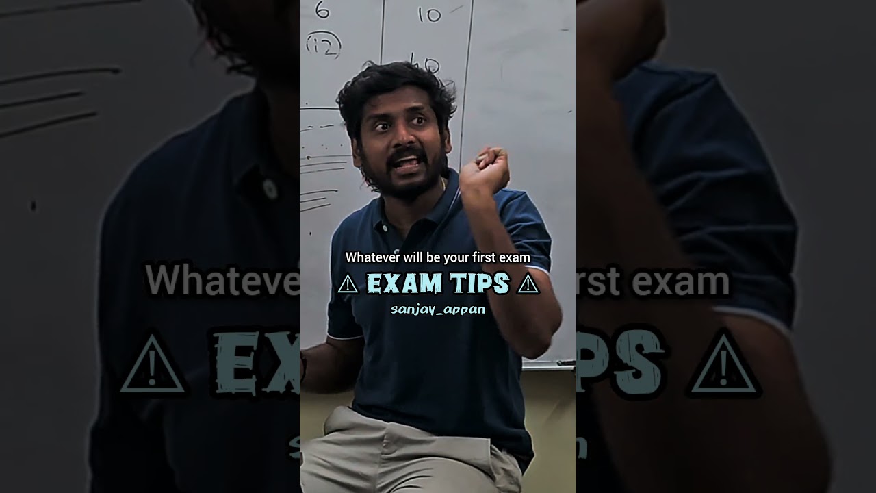 Best Exam Tips | How to prepare for Exams | Sabjay Appan #commerce
