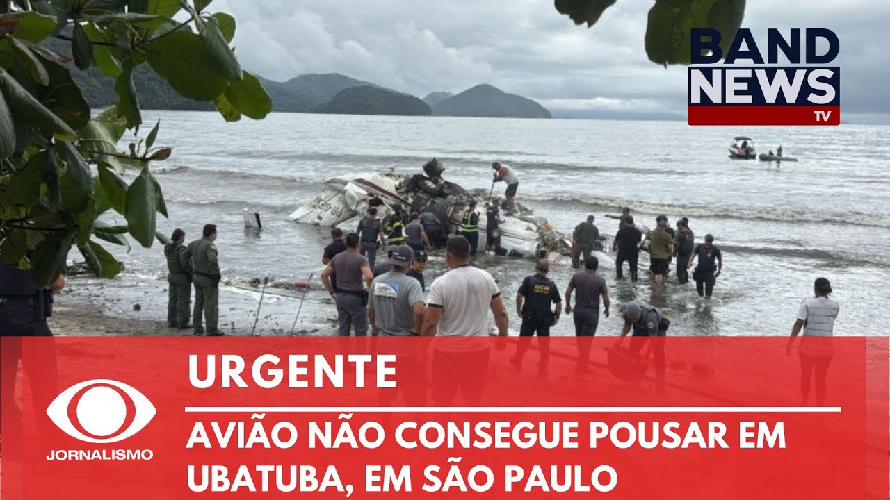 URGENTE: AVIÃO NÃO CONSEGUE POUSAR EM UBATUBA (SP) | BandNews TV