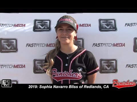2019 Sophia Navarro Bliss Speedy Outfield Softball Skills Video - Artesia Punishers