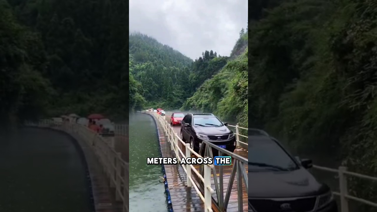 This Magical Floating Bridge is very fun to drive over!