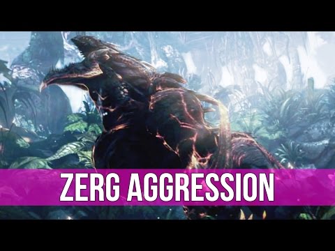 StarCraft 2: AGGRESSIVE ZERG PLAY!