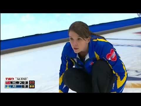 2018 Scotties Tournament of Hearts - Einarson (WC) vs. Scheidegger (AB) - (Draw 20)