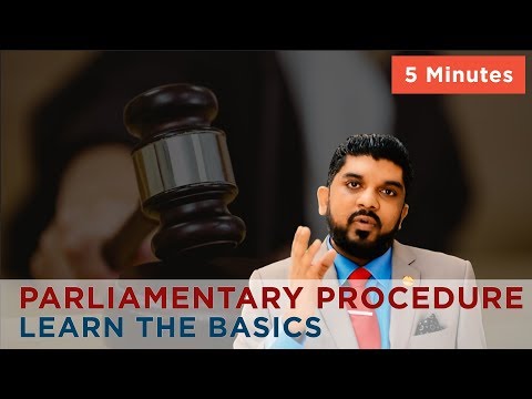 Introduction to the Parliamentary Procedures - Toastmasters