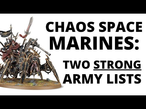 Two Strong Chaos Space Marines Army Lists - Black Legion and Emperor's Children