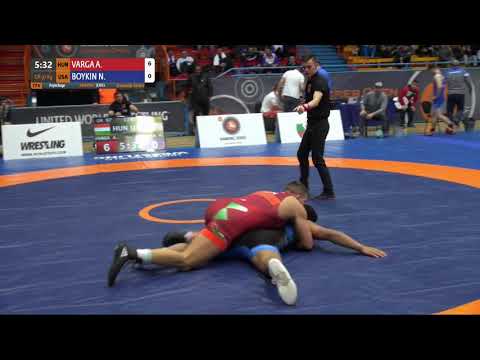 Repechage GR - 97 kg: A. VARGA (HUN) v. N. BOYKIN (USA)
