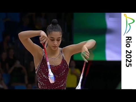 Sofia Raffaeli Clubs All Around Final (29.000) 2025 Rio Rhythmic Gymnastics World Championships BRA
