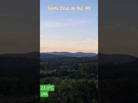 Depois de um dia quente, um anoitecer ameno - Santa Cruz do Sul, RS 11/12/2025