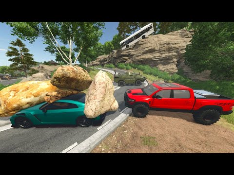 Huge Rocks Trap Millionaire in Racecar | Farming Simulator 25