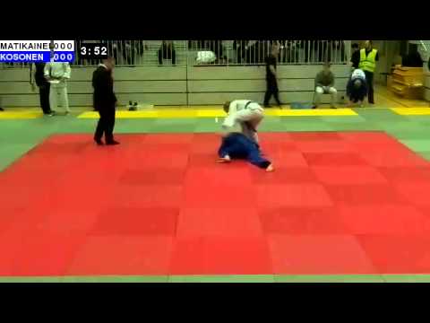 Judo U21 SM 2014: N21-63: MATIKAINEN - KOSONEN
