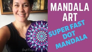 Mandala Art - Time Lapse (purple dot mandala)