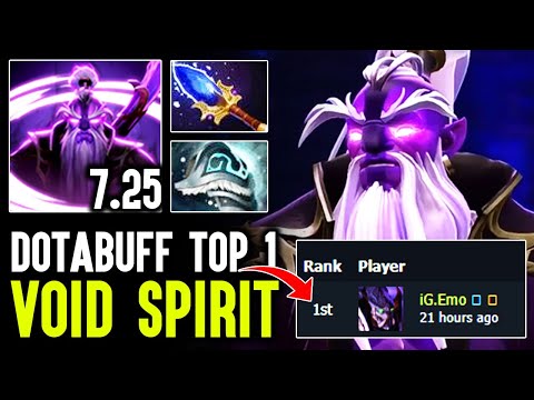 Dotabuff Top 1 Void Spirit 7.25 Imba!! Back To Back Silence No Escape || Immortal Rank 5 Dota 2