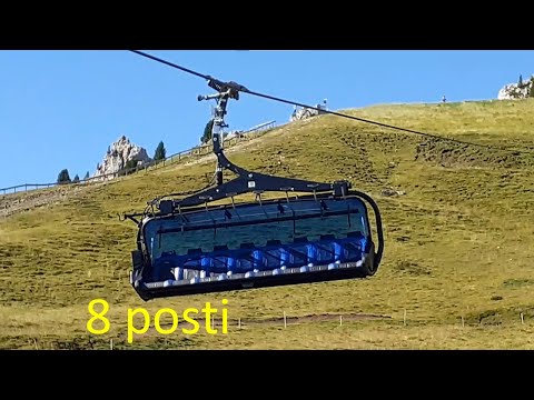 Risalita integrale estiva seggiovia 8-CLD Leitner Gran Paradiso  Val Gardena
