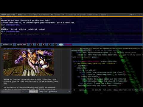 EmacsConf 2019 - 30 - Equake mode - Ben Slade (emacsomancer)