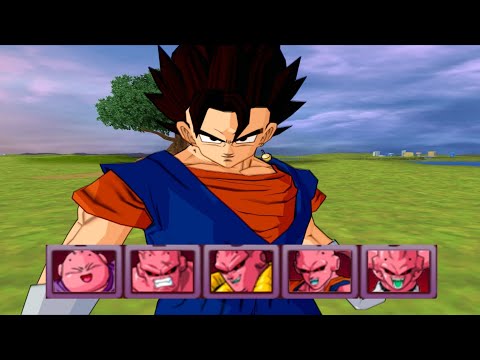 【TAS】Vegito VS All Majin Buu (Enhanced Red Potara) | DBZ: Budokai Tenkaichi 3