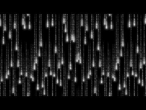 The Matrix Code Rain ( White )