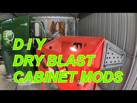 DIY Dry Blast Cabinet Modification at Bendigo Hydroblasting