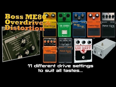 Boss ME-80 Overdrive and Distortion Demo's PMTVUK