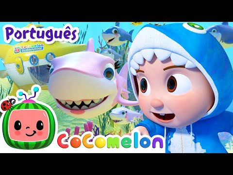Capa de Bebê Tubarão no Submarino! | Cocomelon em Português | Músicas Infantis e Desenhos Animados