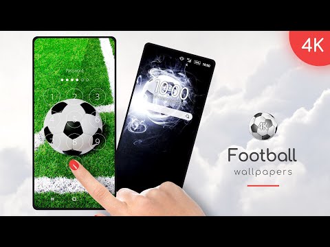 Wallpaper with football in 4K Video