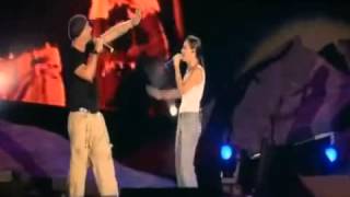 Eros Ramazzotti   Pi che puoi  Amarti e&#39; l&#39;immenso per me live @ Roma 2004