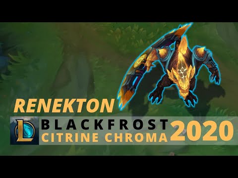 Blackfrost Renekton Citrine Chroma 2020 - League Of Legends