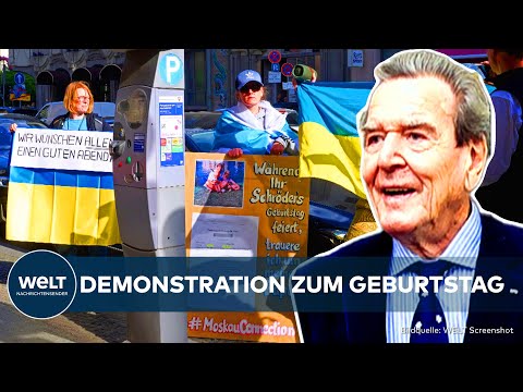 Video Thumbnail: EX-BUNDESKANZLER: Freundschaft mit Putin - Demonstrationen wegen Schröders Geburtstag!