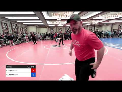 100 Lbs Rr Rnd 1 - Caden Smith, Tech Squad Wrestling Club Vs Keanu Dillard, Pennsylvania 2d16