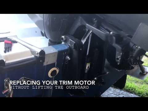 How to replace the trim motor without lifting your outboard