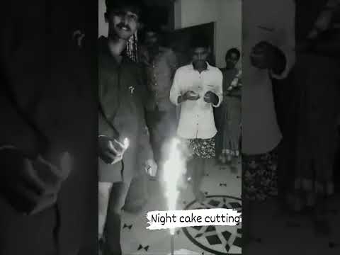 happy birthday night cake cutting 2003/7/1✓