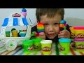 Делаем мороженное на палочке рожок из пластилина распаковка unboxing set Ice Cream Play ...