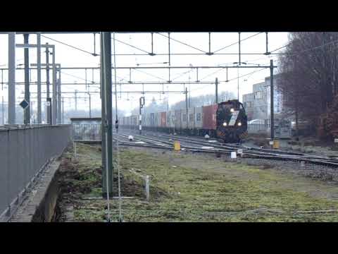 1572 van Rail Force One komt met met Cabooter Shuttle door Blerick en gaat naar Venlo Station