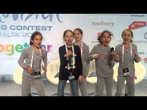 Lizi Pop sings Georgian JESC entries