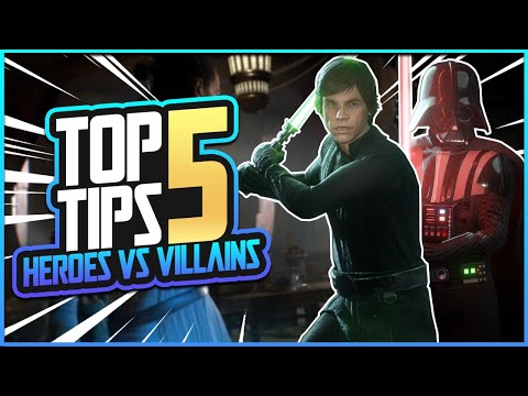 TOP 5 HEROES VS VILLAINS TIPS | Star Wars Battlefront 2