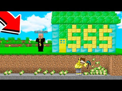 ZENGİN KÖYLÜNÜN PARASINI ÇALDIM! 😱 - Minecraft