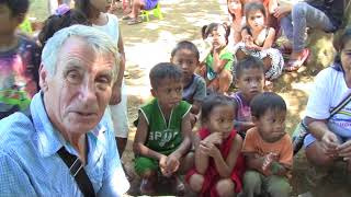 ADOPTED DAUGHTER LOVELY TINY FILIPINA RECEIVES GROCERIES FROM MINA IN CYPRUS EXPAT PHILIPPINES