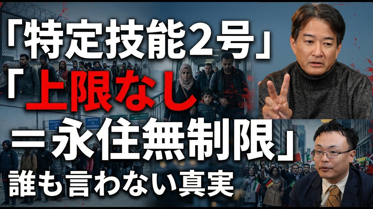 特定技能２号「上限なし」＝永住無制限　誰も言わない真実【深掘り！外国人問題】