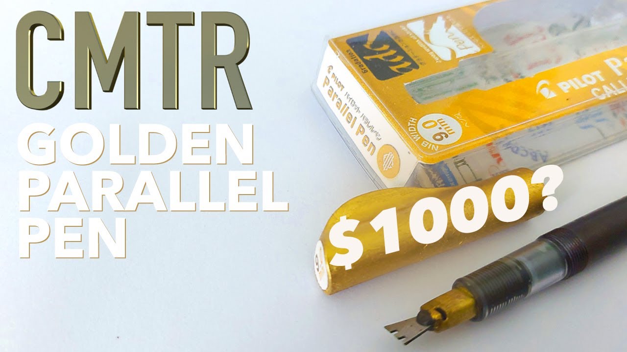 WRITING WITH A $1000 GOLDEN PARALLEL PEN?? | CMTR