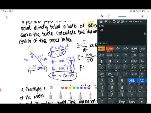 BOARD EXAM SAMPLE PROBLEMS: ILLUMINATION