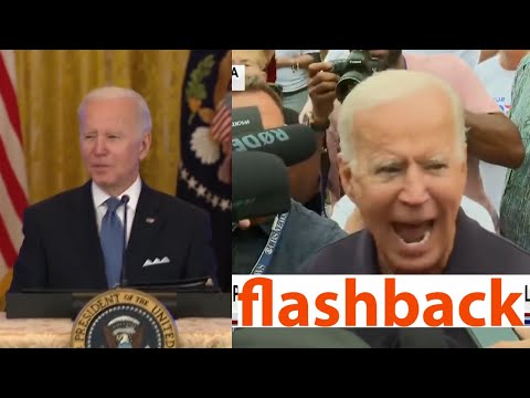 Biden worst potty mouth caught on hot mic. Flashback many past confrontations with reporters