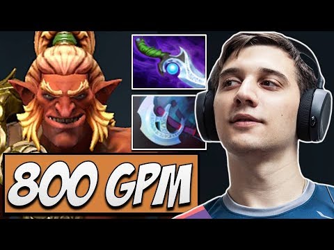 EG.Arteezy Troll Warlord with 800 GPM | Dota Gameplay