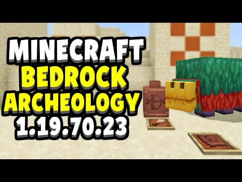 SNIFFER MOB & ARCHEOLOGY ADDED! Minecraft Bedrock Edition 1.19.70.23 Beta!