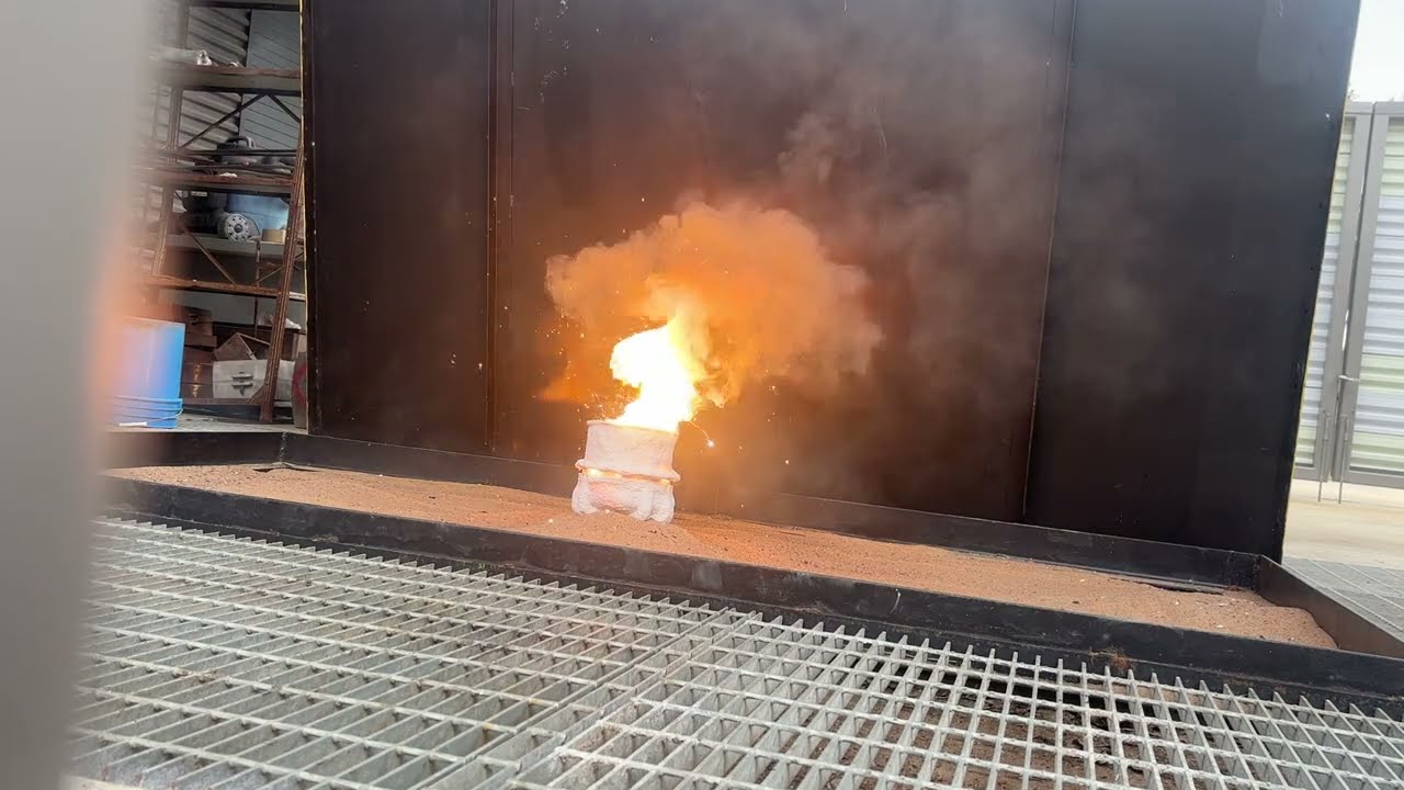 Rail welding thermite casting — click to watch on YouTube