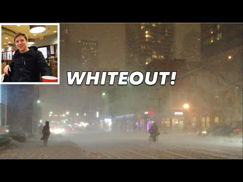 Toronto Snowstorm Snipe Walk: Braving Whiteout Conditions Through Downtown To Find @JohnnyStrides