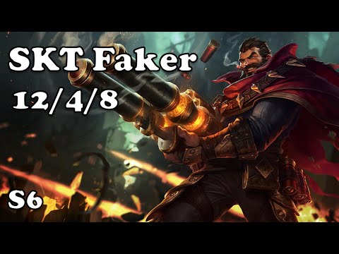 17: SKT T1 Faker Graves ADC VS Jhin S6 League of legends Challenger Ranked