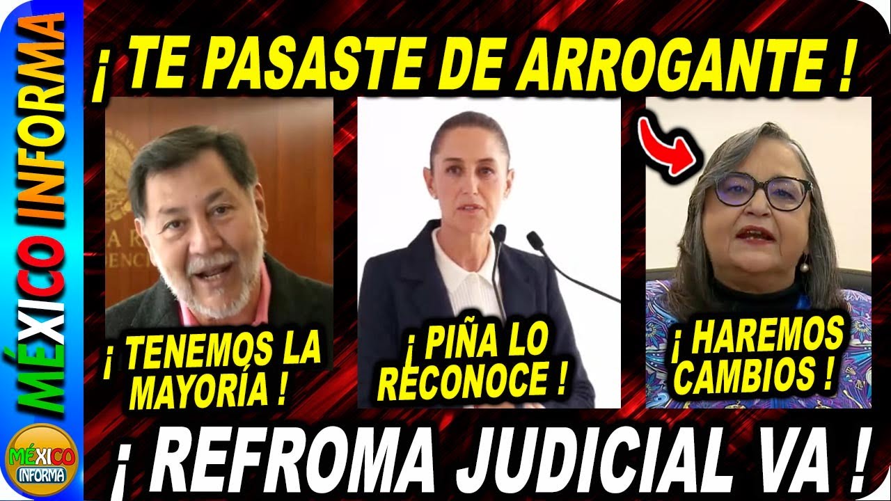 ¡TE PASASTE DE ARROGANTE! NOROÑA MANDA MENSAJE A PIÑA. SHEINBAUM DA DECLARACIONES EN CONFERENCIA.