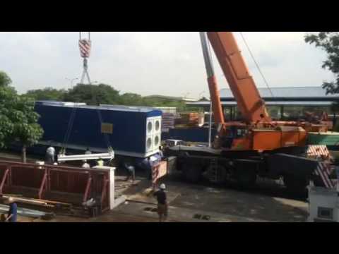 Lifting of Acoustic Canopy for Seelong Landfill Gas Engine Project