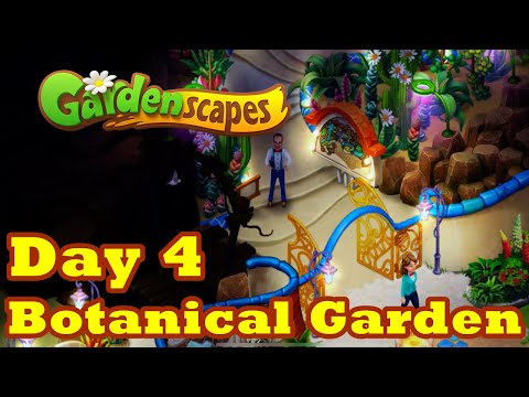 Gardenscapes Botanical Garden Movie Day 4 Elsa | New Renovation Stories HD | Android | IOS