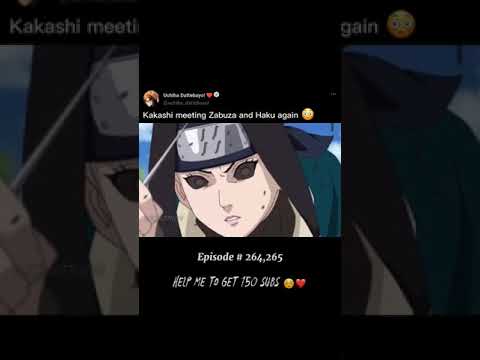 Kakashi meeting Zabuza and Haku again 😳