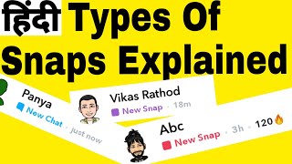 Types of snaps explained|Types of snaps in Snapchat explained|Difference between red & purple snap