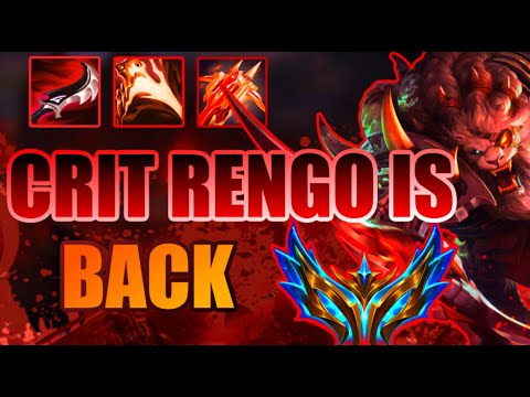 CRIT RENGO IS BACK! - CHALLENGER RENGAR SMURFING ON CHINESE SERVER